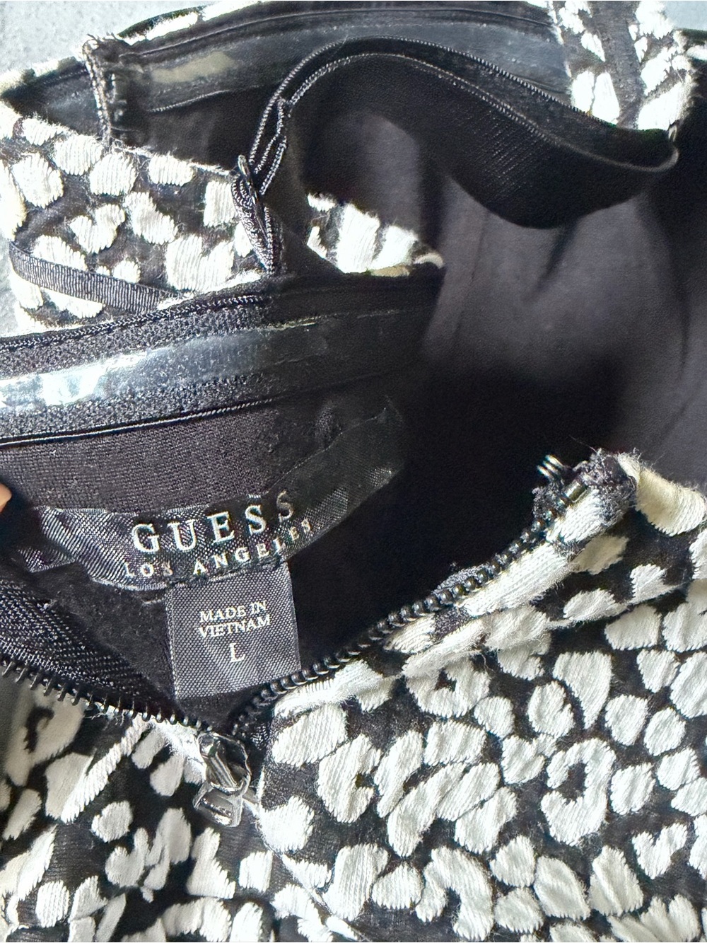 Guess Black and White Printed Bustier Camisole - Picture 6 of 8